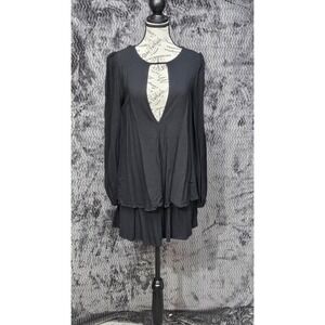 Free People | Dresses | Free People Willow Eyelet Mini Dress Lace  Embroidered Cotton Tie M New 27972